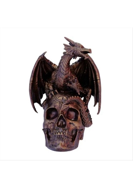 Uçan Ejderha Kafatası Heykeli Heykelleri Heykelcik Cadılar Bayramı Süsleri Serin Apartman Başucu Masa Dekorasyon Heykel (Yurt Dışından)