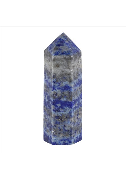 Lapis Lazuli Doğal Kristal Sütun Lapis Lazuli Kristal Sütun Altıgen Sütun Orijinal Taş Dekorasyon Dekorasyonu 5-6cm (Yurt Dışından)