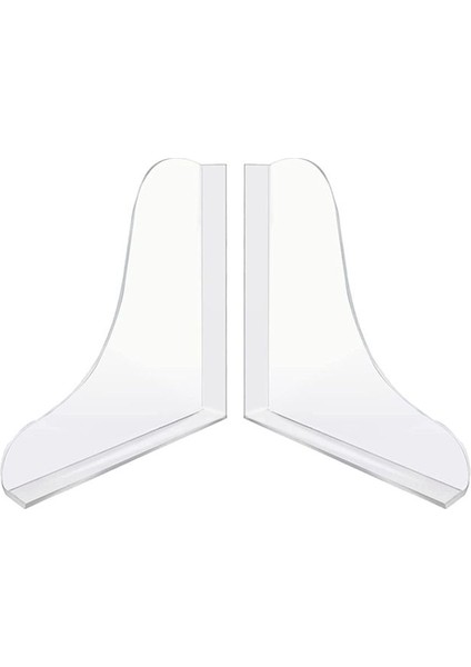 Küvet Köşe Sıçrama Koruyucusu, Akrilik Köşe Koruyucusu Duş Küvet Koruyucusu, Banyo Küvet Sıçrama Korumaları, 2 Adet Şeffaf (Yurt Dışından)