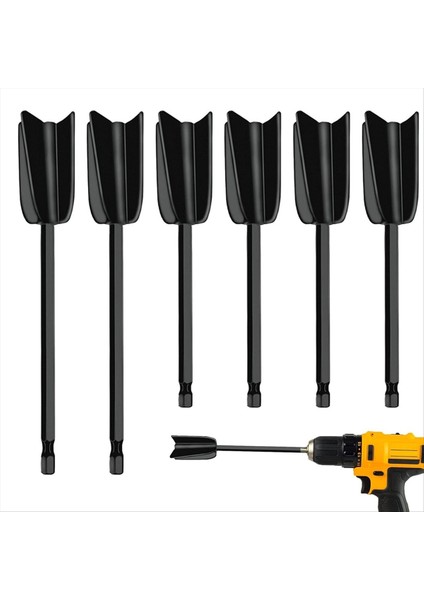 6pcs Matkap Mikser Eki, Mikser Matkap Eki Reçine Karıştırıcı Kürekler Epoksi Mikser Ekleme Boya Karıştırıcısı Karıştırma (Yurt Dışından) fiyatları