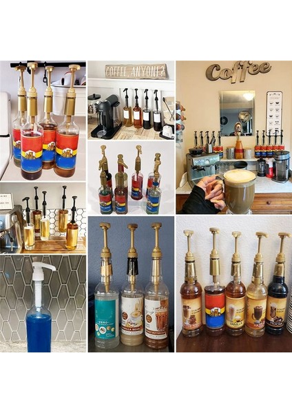 10 Adet Kahve Sütü Çayı Dağıtıcı Şurup Pompası Sıvı Dispenser Şurup Dispenser Pompası Mutfak Araçları, Beyaz (Yurt Dışından) indirimleri
