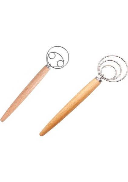 Hamur Çırpma Paslanmaz Çelik Hamur Çırpma Hollanda Tarzı Ekmek Hamur El Karıştırıcı Ahşap Sap Mutfak Pişirme Aletleri (Yurt Dışından)