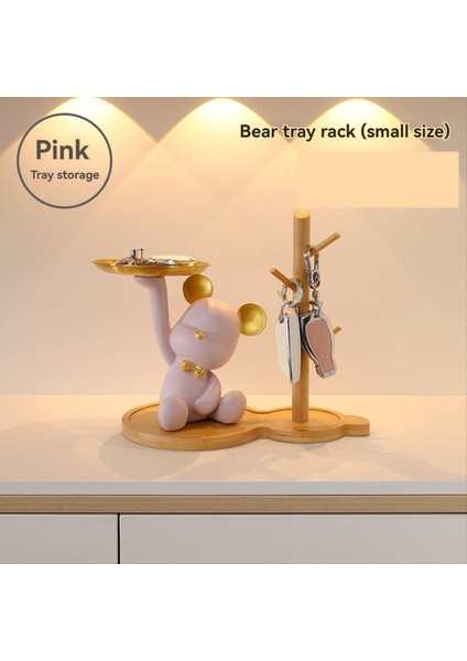 Bear Heykel Dekor Anahtar Depolama Tepsisi Seti Yaratıcı Masaüstü Işık Lüks Tarzı Süsler Oturma Odası Ev Dekorasyonları A (Yurt Dışından) fiyatları