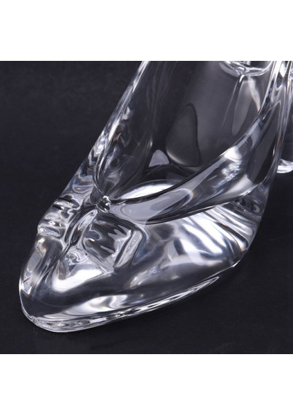 2x Kristal Ayakkabı Cam Doğum Günü Hediye Ev Dekoru Külkedisi Yüksek Topuklu Ayakkabılar Düğün Ayakkabıları Figürinler Minyatürler Süsleme (Yurt Dışından) indirimleri