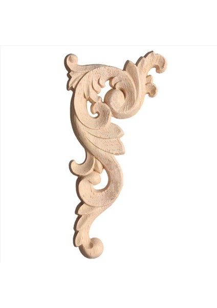8x Ahşap Oyma Köşe Onlay Aplike Kapı Duvar Dekor 12X6CM Boyasız (Yurt Dışından) fiyatları