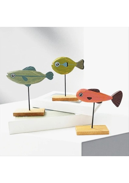 Ahşap Balık Heykeli Nordic Ev Dekorasyonları Balık Heykel Süsleri Oturma Odası Yatak Odası Restoran Dekorasyon C (Yurt Dışından) fiyatları