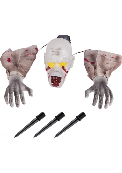 Cadılar Bayramı Ürpertici Hayalet Korku Süslemesi Parlayan Zemin Fiş Eller Set Sıcak Işık Dekorasyon Sokak Lamba (Yurt Dışından)