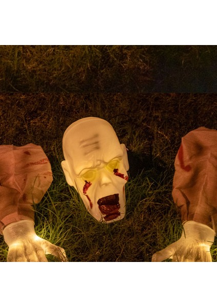 Cadılar Bayramı Ürpertici Hayalet Korku Süslemesi Parlayan Zemin Fiş Eller Set Sıcak Işık Dekorasyon Sokak Lamba (Yurt Dışından) fiyatları