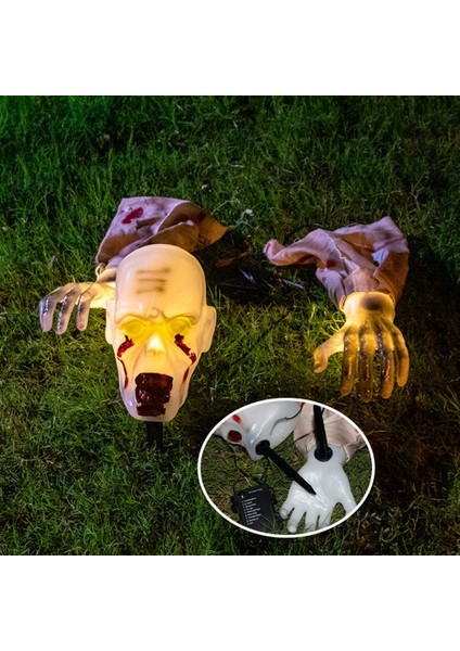 Cadılar Bayramı Ürpertici Hayalet Korku Süslemesi Parlayan Zemin Fiş Eller Set Sıcak Işık Dekorasyon Sokak Lamba (Yurt Dışından) indirimleri