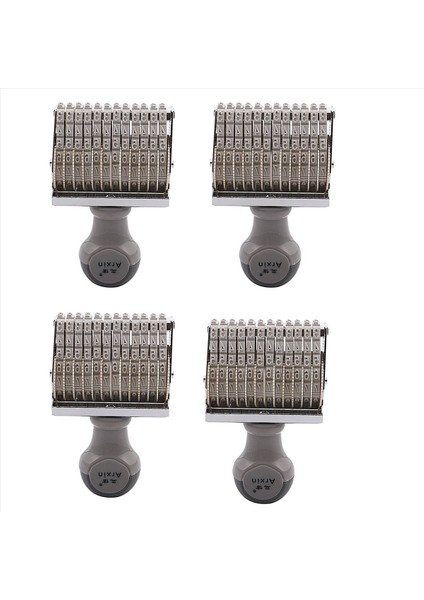 4x Arxin 12 Bant Kendinden Mürekkepli Kauçuk Pulları Makinesi Kapalı Beyaz (Yurt Dışından)