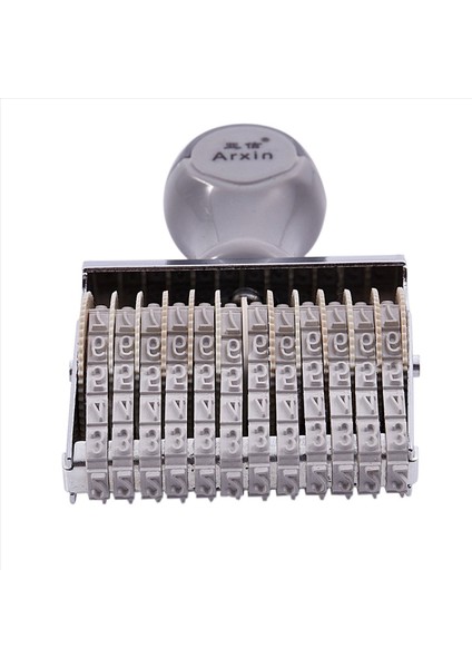 4x Arxin 12 Bant Kendinden Mürekkepli Kauçuk Pulları Makinesi Kapalı Beyaz (Yurt Dışından) indirimleri