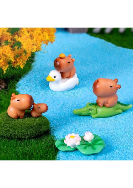 30X Reçine Capybaras Süsler Küçük Hayvan Heykelcik Minyatür Kapiçe Capybaras Heykelcik Doğum Günü Pastası Topper Hayvan Heykelcik (Yurt Dışından) fiyatları