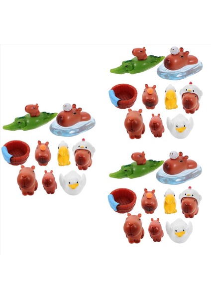 30X Reçine Capybaras Süsler Küçük Hayvan Heykelcik Minyatür Kapiçe Capybaras Heykelcik Doğum Günü Pastası Topper Hayvan Heykelcik (Yurt Dışından) fırsatları