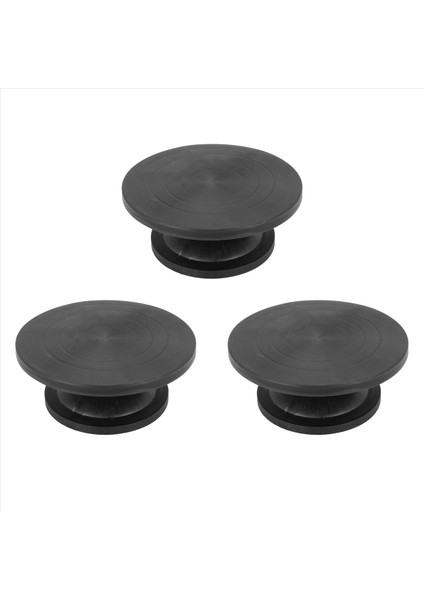 3pcs 30CM Çömlekçilik Tekerlek Modelleme Platformu Heykel Sarmal Model Yapma Kil Heykel Araçları Yuvarlak Döner Siyah (Yurt Dışından)