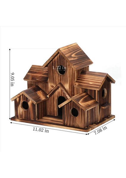 3x Dışarıda Ahşap Kuş Ev (Yurt Dışından) fırsatları
