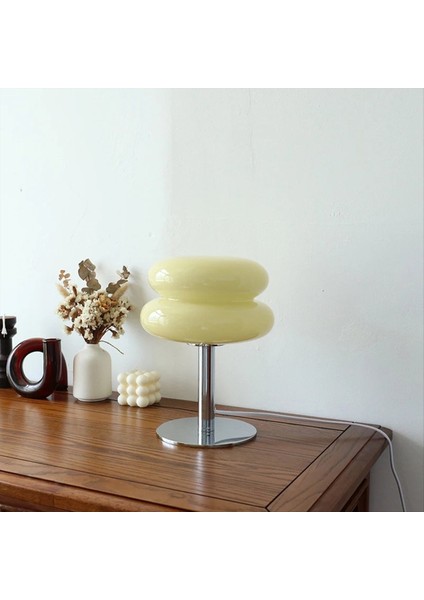 Cam Masa Lambası Trikromatik Karartma Oturma Odası Atmosfer Lambaları Göz Koruma Gece Işık Kız Yatağı Abd Fiş Kırmızı (Yurt Dışından) fırsatları