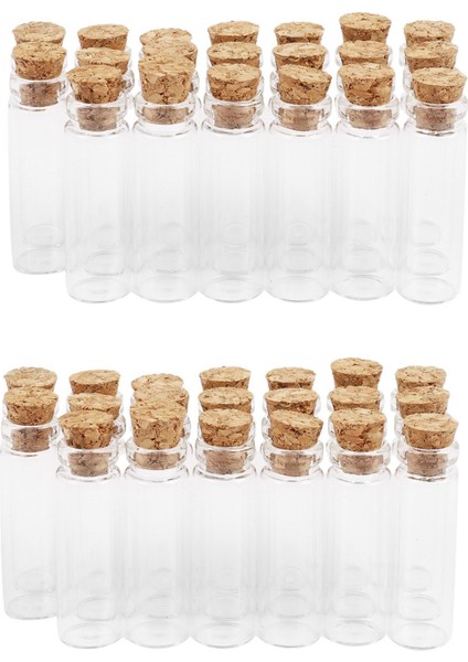 40PCS 11X32MM Minik Mini Boş Net Cork Cam Şişeleri 2ml (Yurt Dışından)