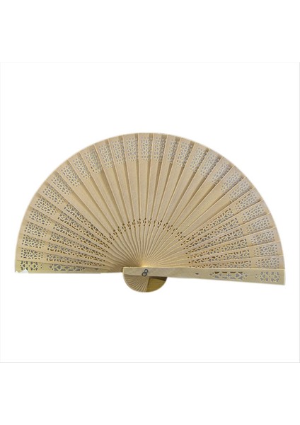 Moda Düğün El Kokulu Parti Oyma Katlanır Fan Çin Ahşap Vintage Içi Boş Antik Çağlar (Yurt Dışından)
