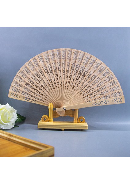 Moda Düğün El Kokulu Parti Oyma Katlanır Fan Çin Ahşap Vintage Içi Boş Antik Çağlar (Yurt Dışından) indirimleri
