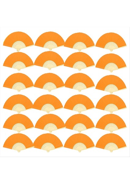 24 Adet El Bambu Katlanır Fanlar Elle Kağıt Katlanır Fanlar Düğün Partileri ve Ev Dekorasyonu Için (Yurt Dışından)