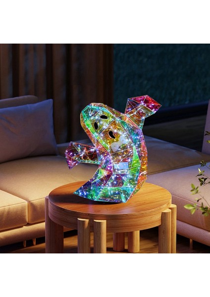 Prizmatik Yanardöner Ürkütücü Hayalet Heykel LED Hayalet Heykeli Cadılar Bayramı Dekorasyon Hayalet Heykel Gece Işığı (Yurt Dışından) indirimleri