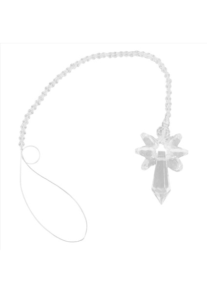 Modern Gökkuşağı Kristal Melek Chakra Suncatcher Araba Charm Kolye Otomatik Dikiz Aynası Asılı Dekor -Transparent (Yurt Dışından)