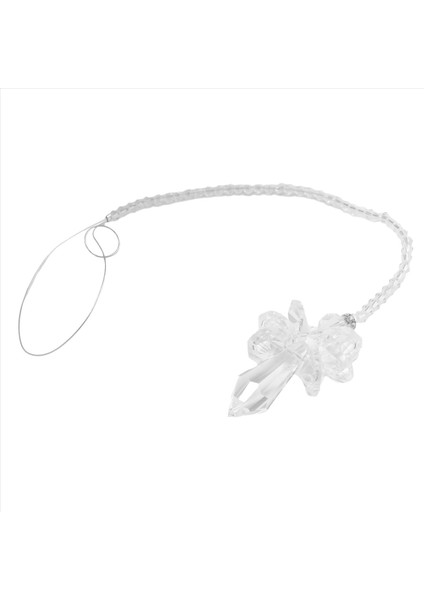 Modern Gökkuşağı Kristal Melek Chakra Suncatcher Araba Charm Kolye Otomatik Dikiz Aynası Asılı Dekor -Transparent (Yurt Dışından) fiyatları