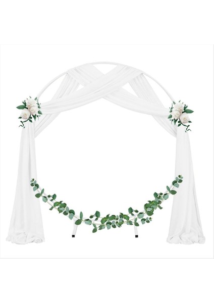 Düğün Kemeri Draping Kumaş 1 Panel 29 5 Inç x 19 6ft Beyaz Şeffaf Şifon Perde Perdeleri Düğün Töreni Için (Yurt Dışından) indirimleri