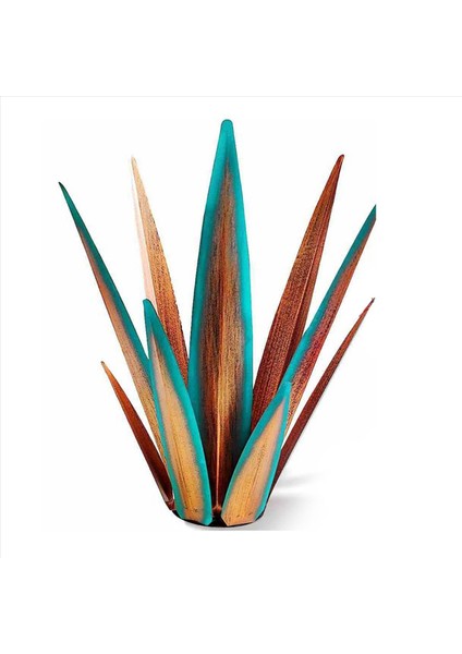 3x Büyük Tekila Rustik Heykel Açık Veranda Avlusu Için Rustik Metal Agave Bitkileri Ev Dekoru El Boyalı 55CM (Yurt Dışından) fırsatları