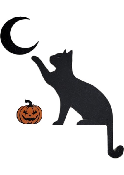 Metal Sevimli Kedi Kapı Çerçeve Kedi Kapı Çerçeve Köşe Dekorasyon Ev Mobilya Kapısı Dekorasyon Işareti B (Yurt Dışından)