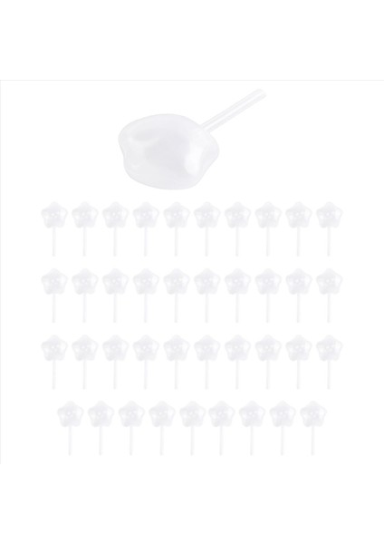 50PCS 4ml Cupcakes Tek Kullanımlık Plastik Transfer Pipetleri Çikolata Veya Çilek Için Sıvı Damla, Yıldız Tarzı (Yurt Dışından) fiyatları