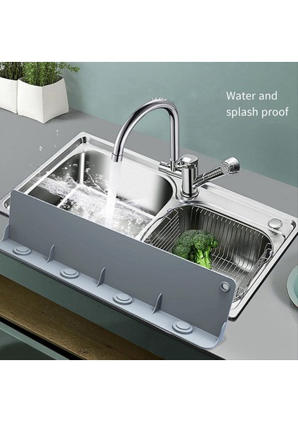 Mutfak Lavabo Tezgah Sıçrama Koruyucusu Silikon Su Sıçrama Koruyucusu Emme Bardağı Yayma Önleyici Bulaşık Yıkama (Yurt Dışından) modelleri