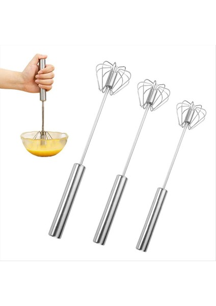 Yarı Otomatik Yumurta Çırpıcı Ev El Manuel Paslanmaz Çelik Yumurta Çırpıcısı Basın ve Döndür (Yurt Dışından) fiyatları