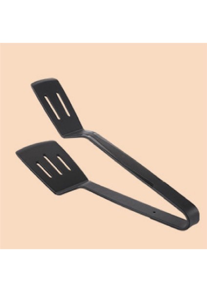 Silikon Mutfak Maşaları Spatula Maşa Barbekü Kelepçesi Için Paslanmaz Çelik Çekirdek ile Set, Flipping Balık, Kızarmış Biftek Kelepçe Siyah (Yurt Dışından) modelleri