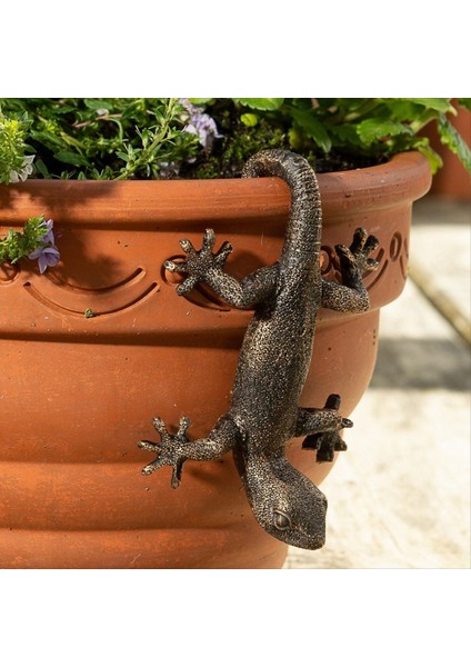 Bahçe Dekoratif Saksı Ortağı Bronz Gecko Jansshore Sak Potu Süspansiyon Dekoratif Süspansiyon Bahçe Süsleri (Yurt Dışından) fiyatları
