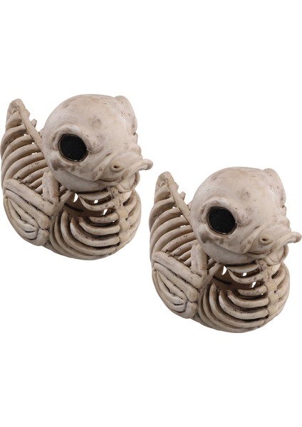 Cadılar Bayramı Ördek Kemikleri Beyaz Ördek Süslemesi Ürkütücü Cadılar Bayramı Dekor Iskeleti Için Ördek Modeli 2 Pcs (Yurt Dışından) fiyatları