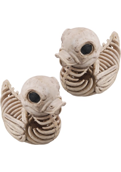 Cadılar Bayramı Ördek Kemikleri Beyaz Ördek Süslemesi Ürkütücü Cadılar Bayramı Dekor Iskeleti Için Ördek Modeli 2 Pcs (Yurt Dışından) modelleri