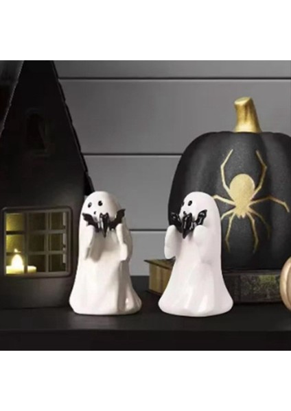 Cadılar Bayramı Reçine Hayalet Tutma Pumpkin Bahçe Heykeli Süsler Sahne Dekorasyonu Çok Alan Reçine El Sanatları (Yurt Dışından) fırsatları