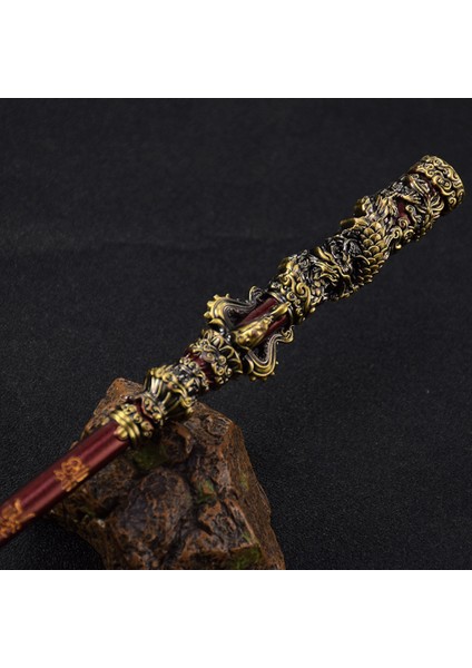 Black Myth Wukong Ruyi Personel Dövüş Sanatları Bo Personel Oyun Koleksiyon Masa Odası Dekorasyon Hediye Bakır (Yurt Dışından) modelleri