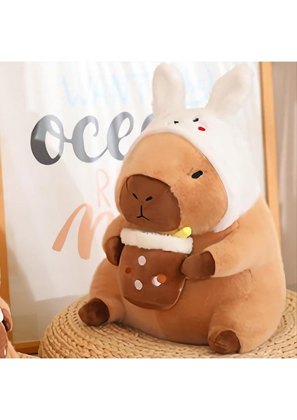 Capybara Peluş Oyuncak Yastığı Sevimli Capybara Dolgulu Hayvan Yumuşak Capybara Plushie Oyuncak Bebek Yastığı Dolgulu Capybara Oyuncak B (Yurt Dışından) modelleri