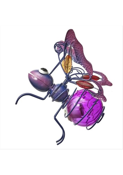 LED Peri Işık Dış Mekan Dış Mekan Dökümlü Asma Ağaç Süslemesi Çit Bahçesi Sanat Dekoru Mor (Yurt Dışından)