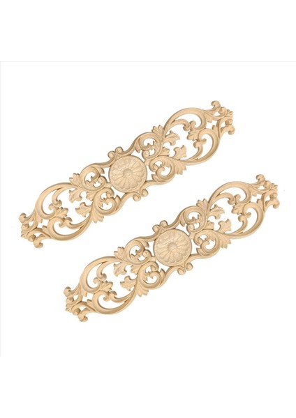 6pcs 40CMX10CM Ahşap Değişimi Oyma Köşe Çiçek Dolap Kapı Yatağı Dekoratif Yama Onlay Wood Aplike (Yurt Dışından) modelleri