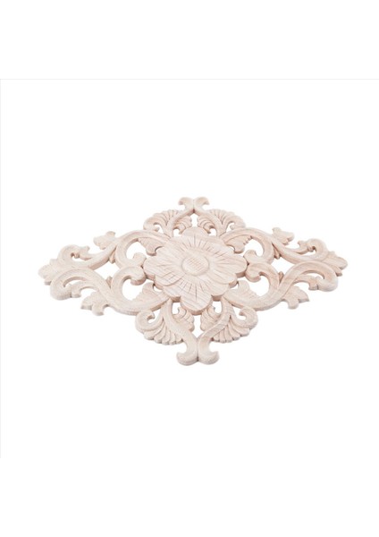 8x Çok Ahşap Oyulmuş Uzun Onlay Aplike Boyasız Çiçek Duvarları Dolapları Kapı Dekor Tipi 21X15CM (Yurt Dışından) fiyatları