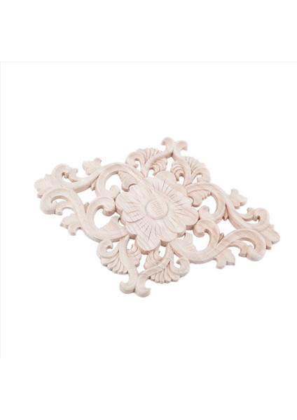 8x Çok Ahşap Oyulmuş Uzun Onlay Aplike Boyasız Çiçek Duvarları Dolapları Kapı Dekor Tipi 21X15CM (Yurt Dışından) indirimleri