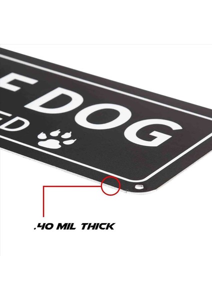 4 Paket Köpek Işaretine Dikkat 12X3 Inç Pust Free 040 Alüminyum Metal Işaret Yansıtıcı Solmaya Dayanıklı Uv Korumalı (Yurt Dışından) modelleri