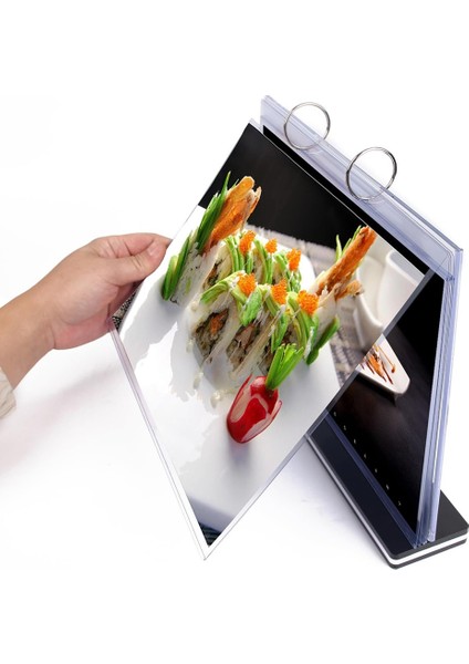 A5 T Şeklinde Çok Sayfalı Flip Akrilik Işaret Sahibi Menü/fotoğraf/reklam/içecek Ekran Standı (Yurt Dışından) indirimleri