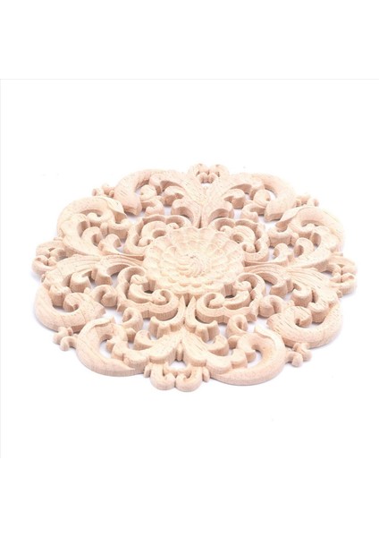 3x Kauçuk Ahşap Oyma Uzun Aplike Boyasız Çiçek Duvarları Dolapları Kapı Dekor Ahşap Renk (Yurt Dışından) modelleri