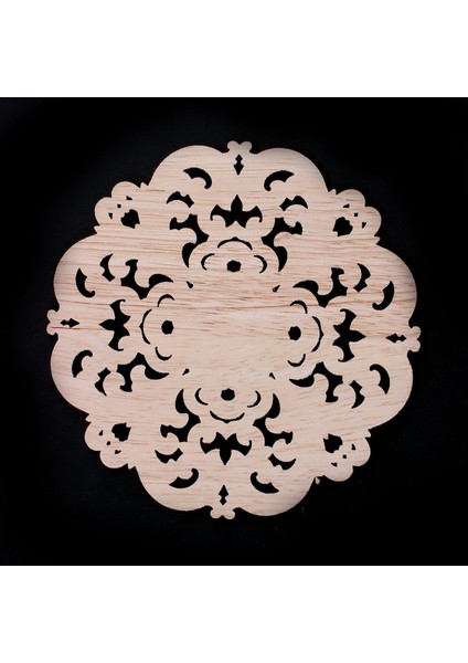 3x Kauçuk Ahşap Oyma Uzun Aplike Boyasız Çiçek Duvarları Dolapları Kapı Dekor Ahşap Renk (Yurt Dışından) indirimleri