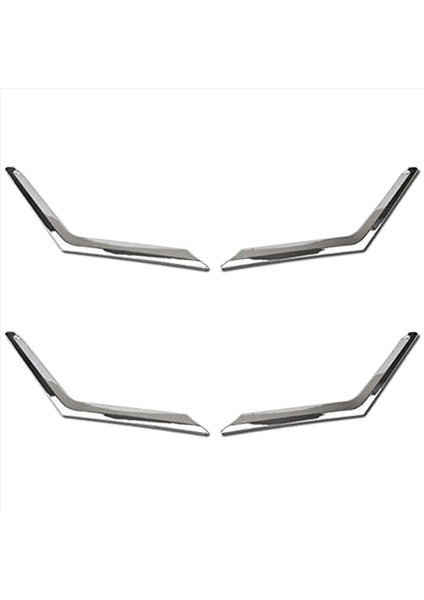 4pcs Chrome Ön Örgü Grille Grill Kafa Işık Kapağı Nissan Rogue X-Trail Için T32 2014 2015 2016 (Yurt Dışından)