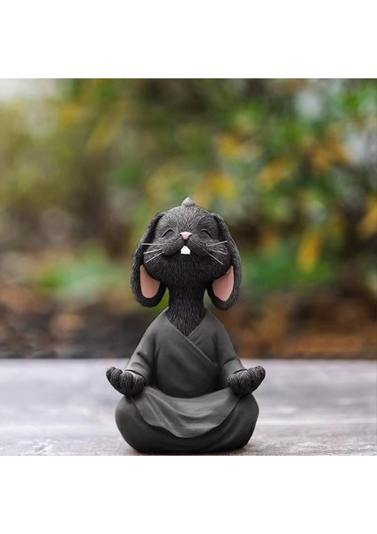 Hayvan Heykelleri Hayvan Heykelleri Yoga Oturma Odası Bahçe Dekorasyonu Bonsai Masaüstü Süsleri Gri (Yurt Dışından) fırsatları